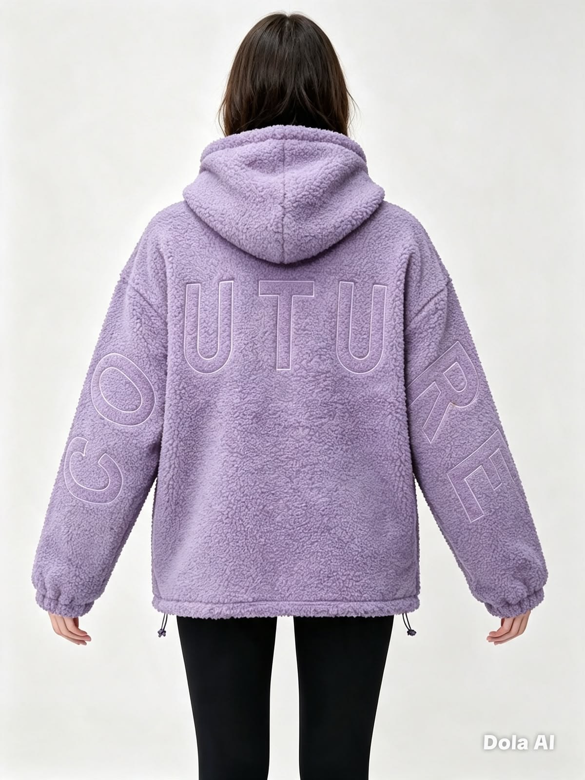 Lavender Couture fleece hoodie