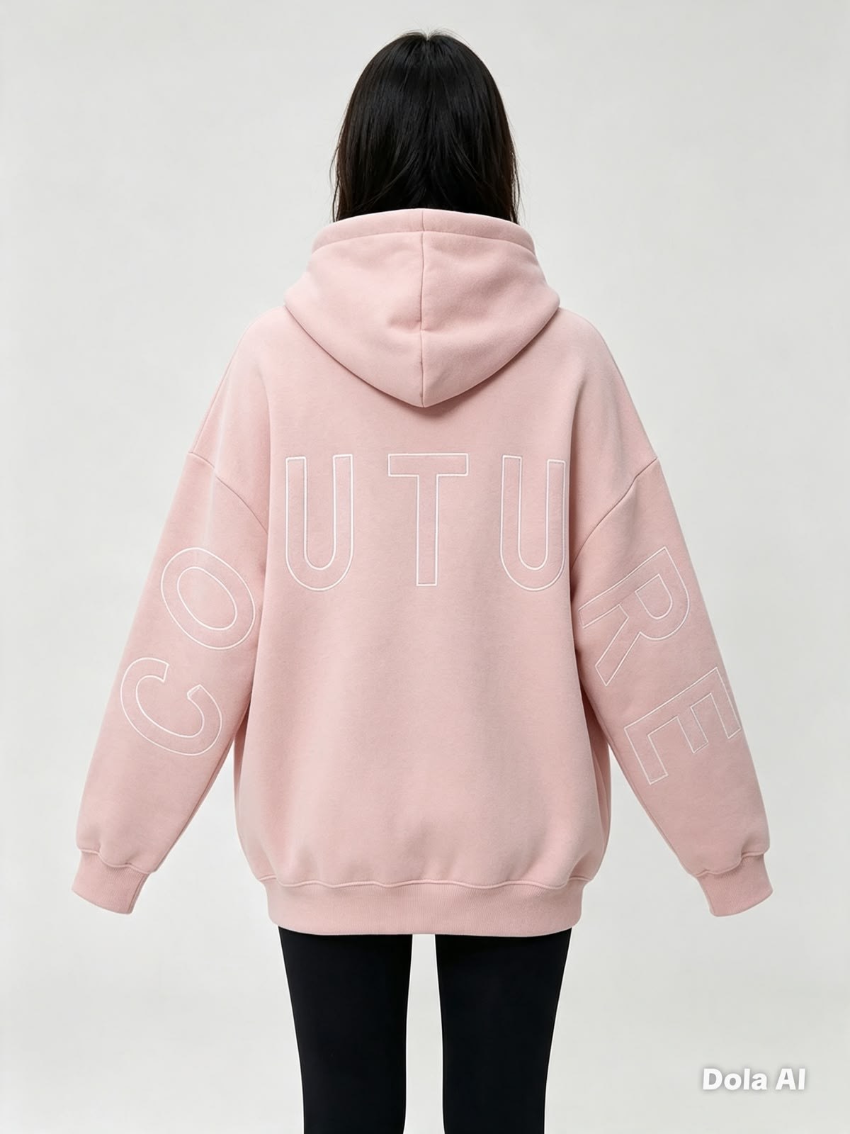 Pink Couture hoodie back