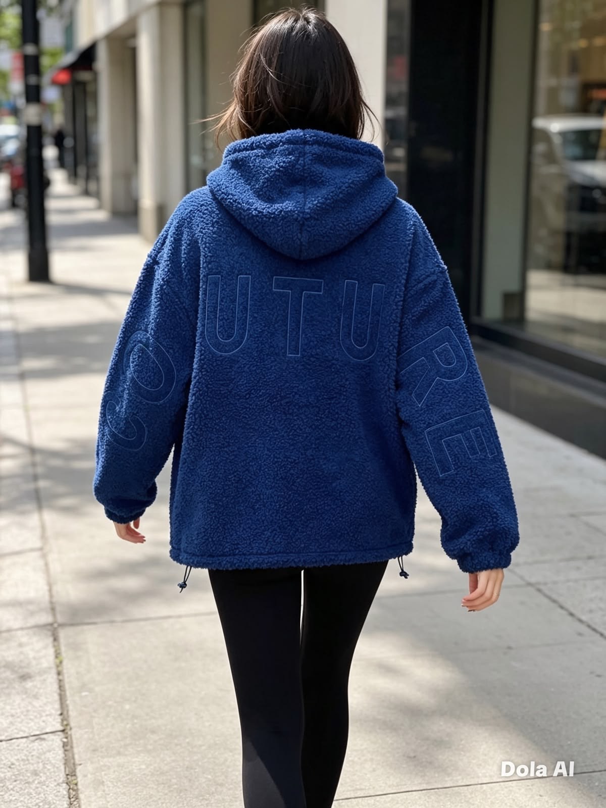 Blue Couture hoodie lifestyle